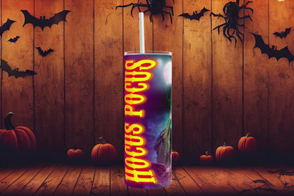 20oz Hocus Pocus Halloween tribute movie tumbler digital PNG Download Design Sublimation Wrap