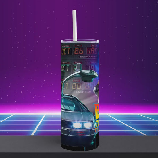 20oz Back to the Future  Movie tribute tumbler digital PNG Download Design Sublimation Wrap