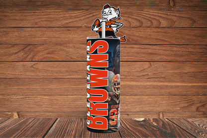 20oz (BROWNS) Future & legends Football Tribute tumbler digital PNG Download Design Sublimation Wrap