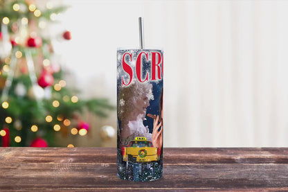 20oz Scrooged Christmas Holiday tumbler digital PNG Download Design Sublimation Wrap