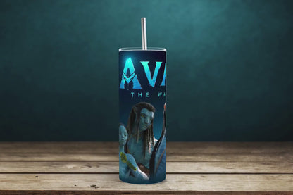 20oz AVATAR 2, The Way Of Water tumbler digital PNG Download Design Sublimation Wrap