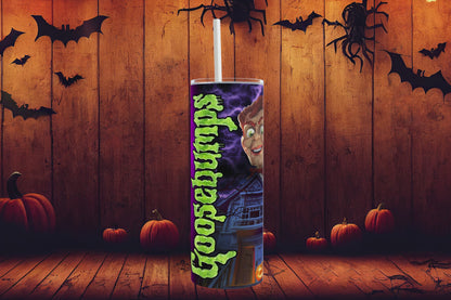 20oz Halloween goosebumps tribute tumbler digital PNG Download Design Sublimation Wrap