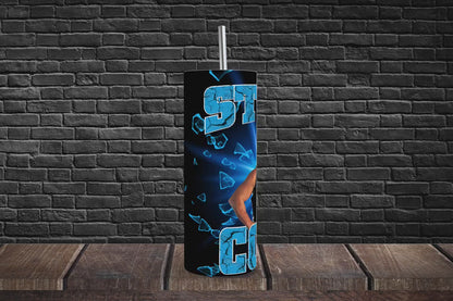 20oz Stone Cold Steve Austin tribute Wrestling tumbler digital PNG Download Design Sublimation Wrap