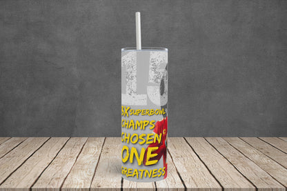 Chosen one Patrick Mahomes digital 20oz tumbler skinny design