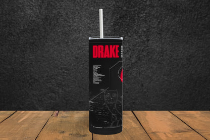 20oz Drake tribute tumbler digital PNG Download Design Sublimation Wrap