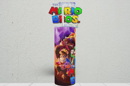 20oz The Super Mario Bros Movie video game tumbler digital PNG Download Design Sublimation Wrap