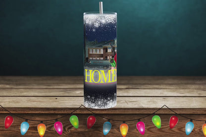 20oz Home Alone Christmas holiday tumbler digital PNG Download Design Sublimation Wrap