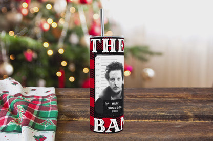 20oz Harry and Marv The Wet Bandits Home Alone Buffalo Plaid tumbler digital PNG Download Design Sublimation Wrap