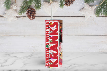 20oz Christmas with the Kranks Movie tribute tumbler digital PNG Download Design Sublimation Wrap