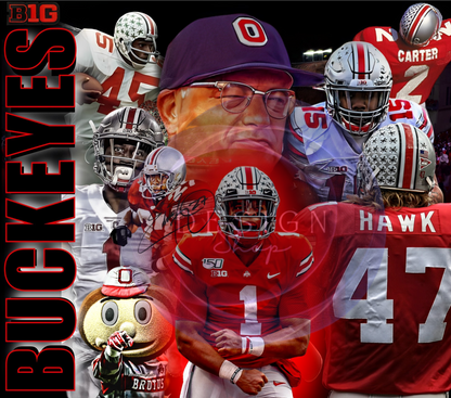 20oz (buckeyes) Legends Football Tribute tumbler digital PNG Download Design Sublimation Wrap