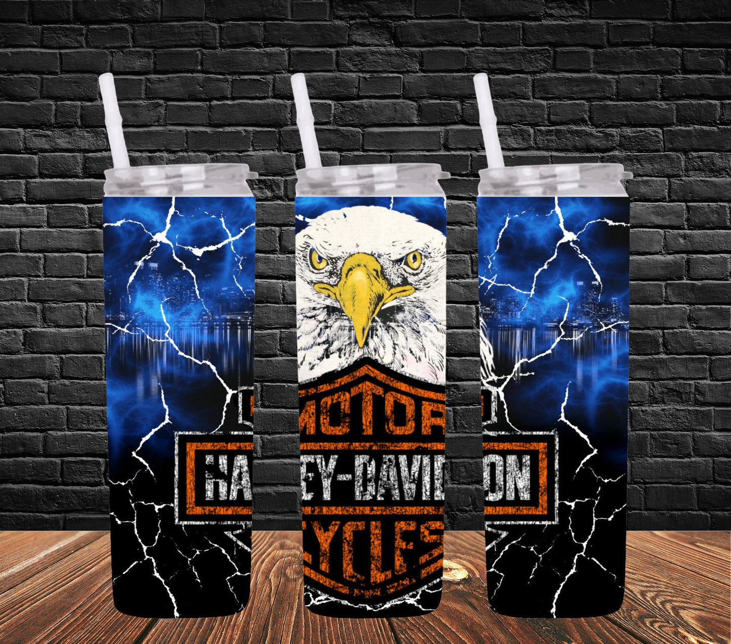 20oz  Harley vintage distressed tumbler digital PNG Download Design Sublimation Wrap