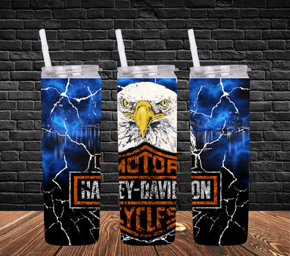 20oz  Harley vintage distressed tumbler digital PNG Download Design Sublimation Wrap