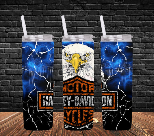 20oz  Harley vintage distressed tumbler digital PNG Download Design Sublimation Wrap