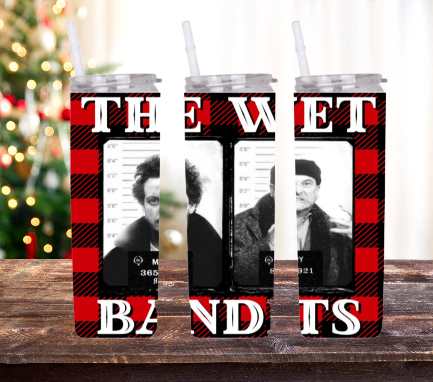 20oz Harry and Marv The Wet Bandits Home Alone Buffalo Plaid tumbler digital PNG Download Design Sublimation Wrap