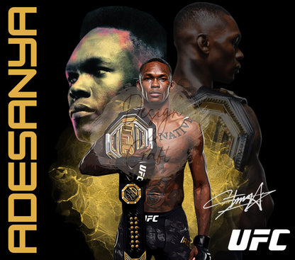 20oz israel adesanya ufc mma tribute tumbler digital PNG Download Design Sublimation Wrap