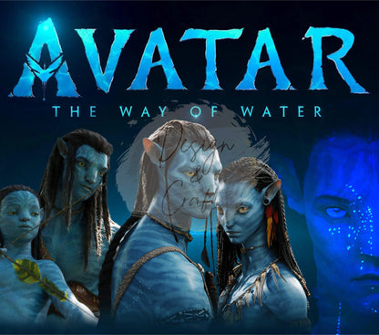 20oz AVATAR 2, The Way Of Water tumbler digital PNG Download Design Sublimation Wrap