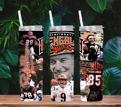 20oz (Cincinnati) Future & legends Football Tribute tumbler digital PNG Download Design Sublimation Wrap