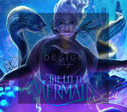 20oz Ursula mermaid tribute tumbler digital PNG Download Design Sublimation Wrap