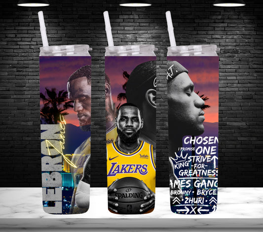 Chosen one Lebron james digital 20oz skinny design