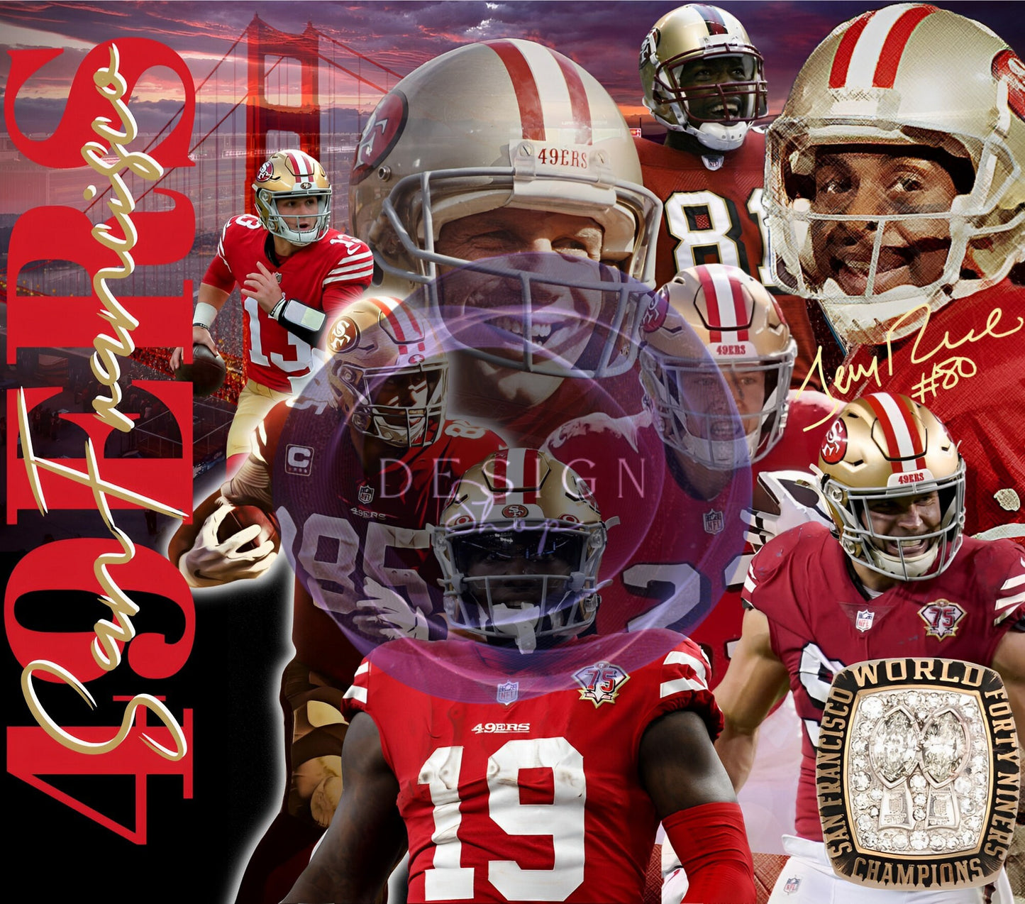 20oz Football 49ers tribute tumbler PNG wrap