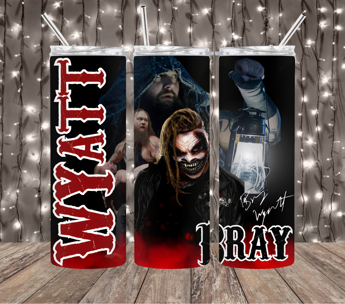 20oz Bray Wyatt tribute Wrestling tumbler digital PNG Download Design Sublimation Wrap